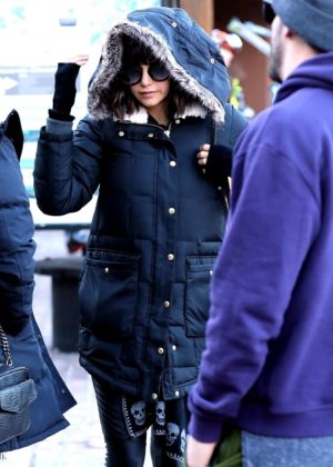 Nina Dobrev - Out and about in Aspen